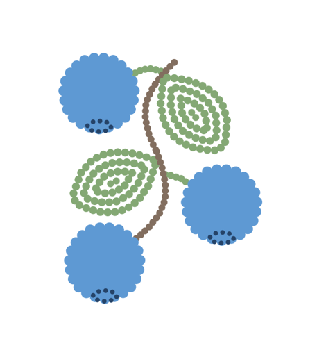 Blue Green Leaf Single